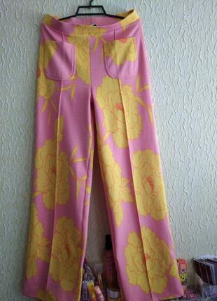 Плотные женские широкие штаны брюки палаццо, р.м, zara, турция
