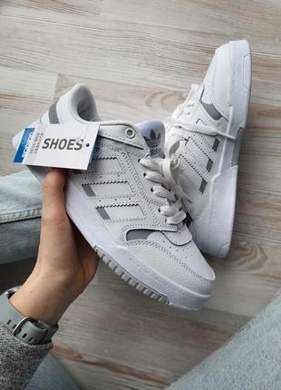 Женские кроссовки  adidas drop step white grey