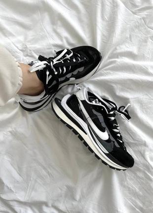 Nike sacai black кроссовки5 фото