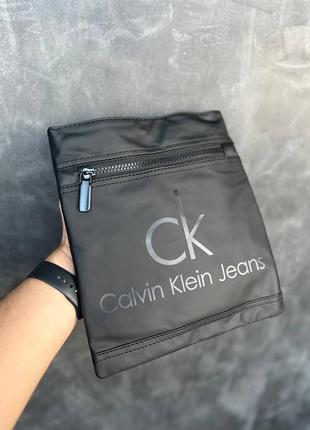 Чоловіча сумка calvin klein чорна / барсетка / месенджер на плече