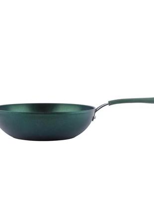 Сковородка pr-2108-30 "emerald" wok 30x9,0 cм titanium pro, pepper