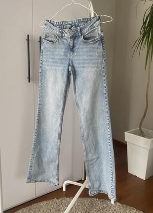 Широкие джинсы с низкой посадкой1 фото