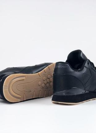 Чоловічі чорні кросівки від reebok/зимове чоловіче взуття/спортивні чоловічі кросівки утеплені на зиму7 фото
