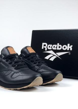 Чоловічі чорні кросівки від reebok/зимове чоловіче взуття/спортивні чоловічі кросівки утеплені на зиму5 фото