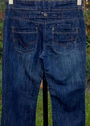 Темно-синие джинсы клеш (маленький)7 фото