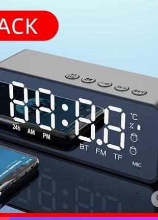 Годинник настільний цифровий будильник, колонка1 фото
