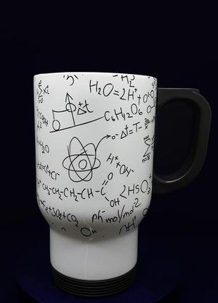 Термочашка "найкраща вчителька хімії" -  крутий подарунок вчителю,480 мл.2 фото