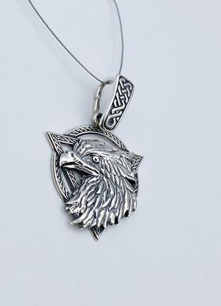 Амулет серебряный "орёл" 4,1 г2 фото