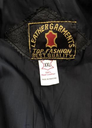 Вінтажний шкіряний плащ