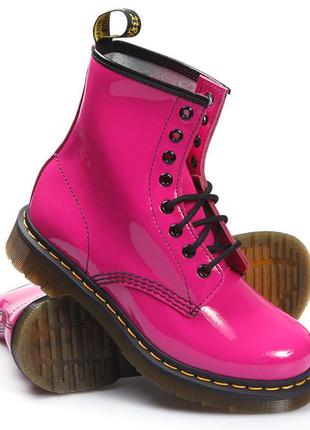 Доктор мартенс dr martens рожеві черевики 1460 w