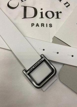 Ремень кожаный брендовый диор
