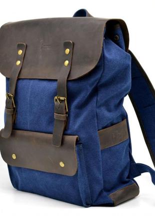 Фирменный рюкзак унисекс парусина+кожа rkc-9001-4lx бренда tarwa