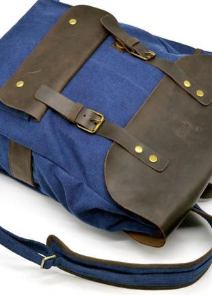 Фирменный рюкзак унисекс парусина+кожа rkc-9001-4lx бренда tarwa5 фото