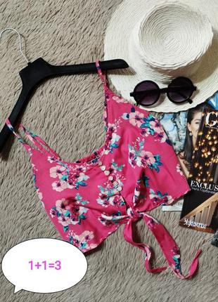 Красивый кроп топ с завязкой/майка