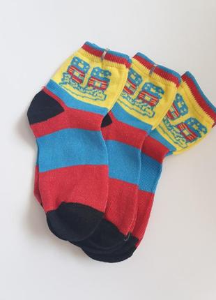 Набор хлопковых носков 3 шт 31-34 размер.