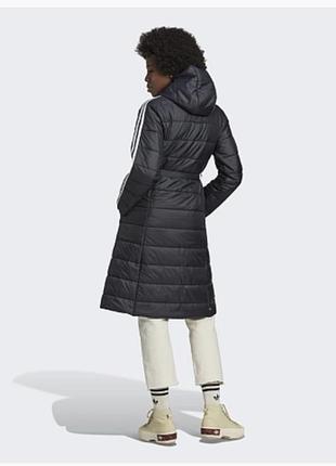 Пальто жіноче adidas, колір чорний😍парка куртка курточка пуховик пуффер пуфер5 фото