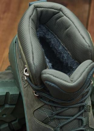 Тактичні зимові черевики берці хакі із натуральної шкіри, військове зимове взуття розміри 39-468 фото