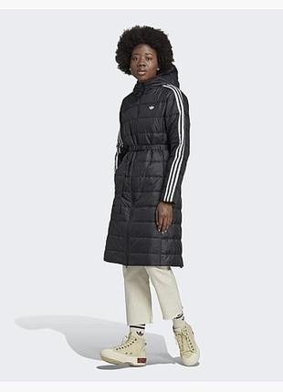 Пальто женское adidas, цвет черный😍парка куртка курточка пуховик пуффер пуфер3 фото