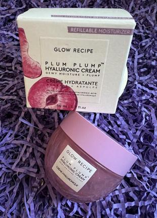 Гіалуроновий крем glow recipe plum plump hyaluronic cream, 50ml