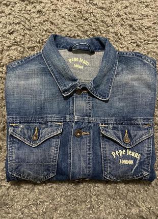 Куртка мужская коттоновая джинсовка пиджак от pepe jeans5 фото