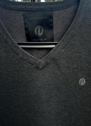 Темно-серый мужской пуловер premium 4