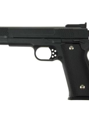 Страйкбольний пістолет galaxy walther p99 метал, чорний