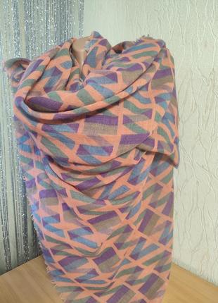 Великий шарф,палантин шерсть,модал/184*100 velvet2 фото