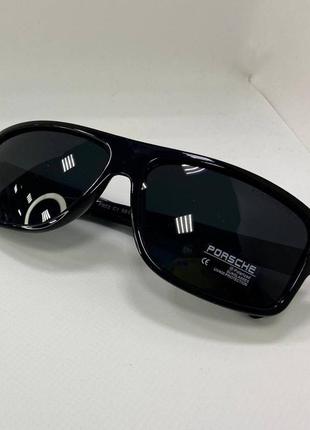 Очки солнцезащитные унисекс обзорные в пластиковой оправе с металлической вставкой2 фото