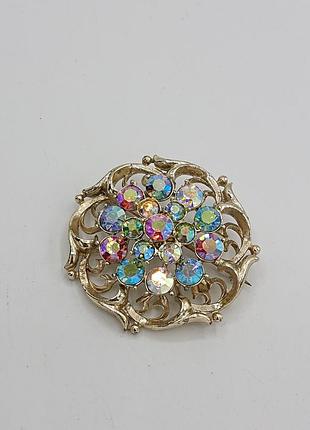 Красивая винтажная брошь