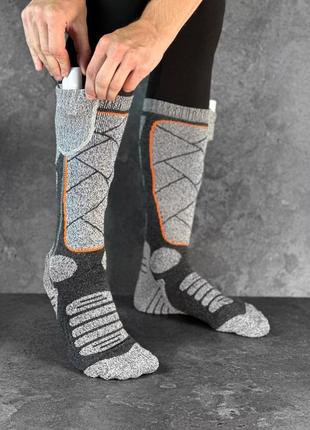 Термошкарпетки з підігрівом hot сірий
