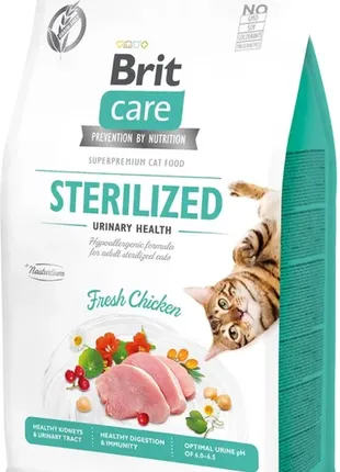 Brit care cat sterilized urinary health для стерилизованных котов 400 г