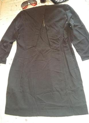 Лаконичное черное платье на все случаи со стразиками по груди mango/l