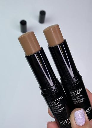 Скульптор для обличчя kiko milano sculpting touch creamy stick contour 200. контурінг. коректор кіко мілано
