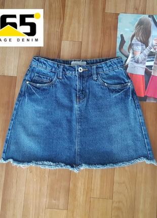 Стильна вінтажна джинсова спідниця трапеція 365 denim 9-10р