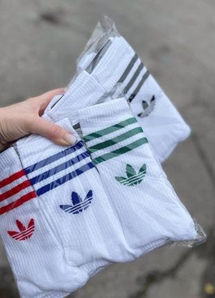 Шкарпетки адідас кольорові. носки adidas високі1 фото