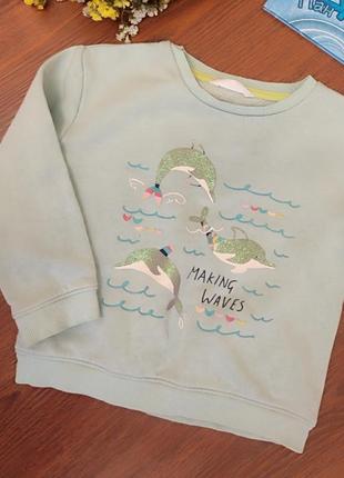 Теплый свитерок на девочку. свитшот на флисе