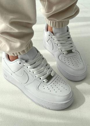 Nike air force white кроссовки найк белые кожа 36 37 38 39 40