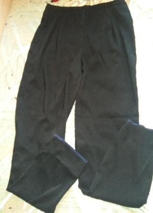 Стильные штаны в рубчик брюки с защипами высокая посадка бананы m-l2 фото
