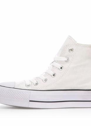 Женские кеды converse high white