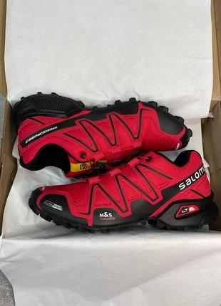 Мужские кроссовки salomon speedcross 3 red саломон3 фото