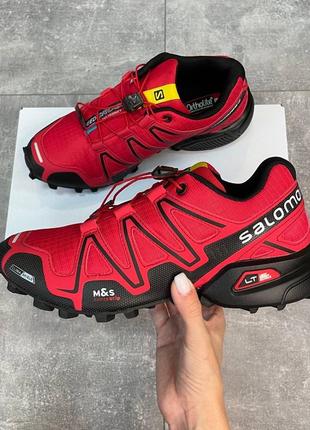 Чоловічі кросівки salomon speedcross 3 red саломон червоні1 фото