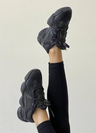 Крутезні кросівки adidas yeezy 500 utility black8 фото