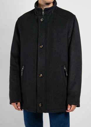 Бренд c&amp;a оригинальное пальто, куртка westbury мужское из натуральной шерсти, черного цвета.1 фото