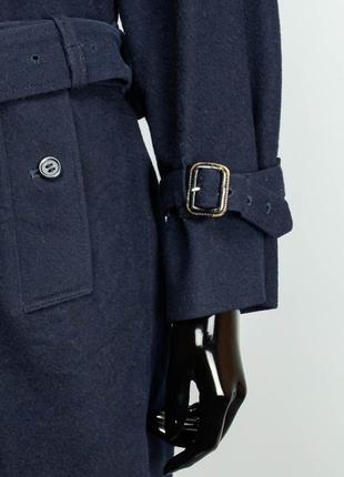 Удлиненное шерстяное пальто с родным подкладом burberry5 фото