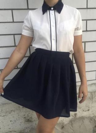 Школьная форма для девочки юбка и блуза2 фото