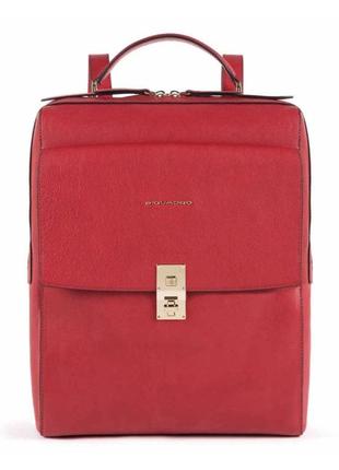 Кожаный рюкзак для ноутбука piquadro dafne (df) red ca5277df_r красный1 фото