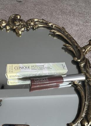 Гель для брів clinique just browsing brush-on styling mousse