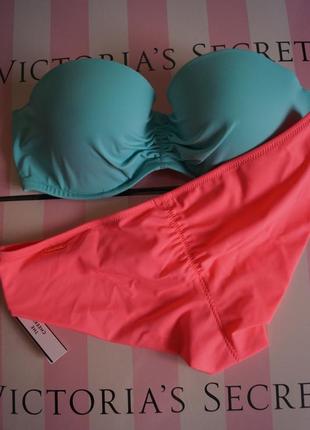 Плавки xs victoria´s secret оригинал victoria victorias виктория открытые неон неоновые4 фото