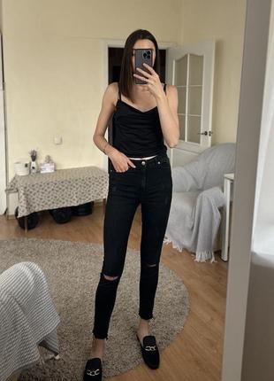 Джинсы черные skinny tally weijl3 фото