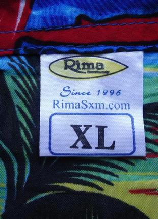 Рубашка  гавайская rima terivoile india caribbean гавайка (xl-xxl)4 фото